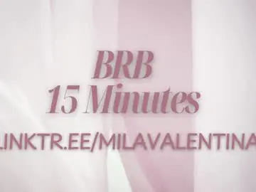 Chaturbate Sex Chat of milavalentinax