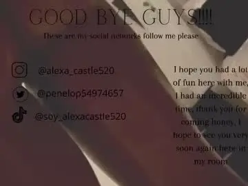 Chaturbate Sex Chat of alexalovecastle1