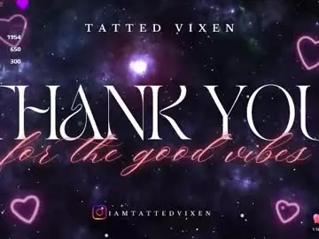 Chaturbate Adult Webcam of tatted_vixen