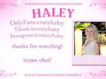 Chaturbate Best live sex cam show of haleycrazy
