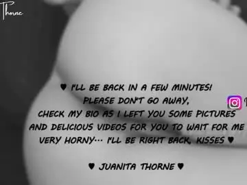 Chaturbate Best live sex cam show of juanita_thorne
