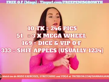 Chaturbate Adult Webcam of hannahjames710